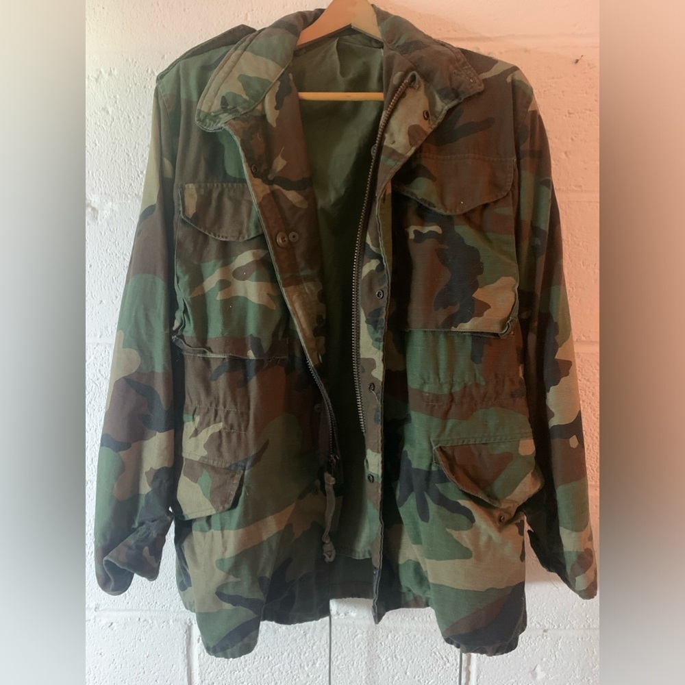Excellent late 1970s Camouflage M65 Cold Weather Field Jacket